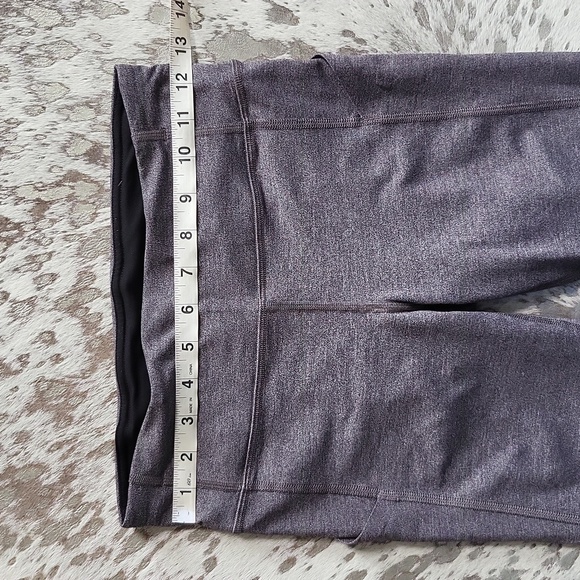 Lululemon Pace Rival Crop 19" Heather Black S4 - Picture 8 of 10